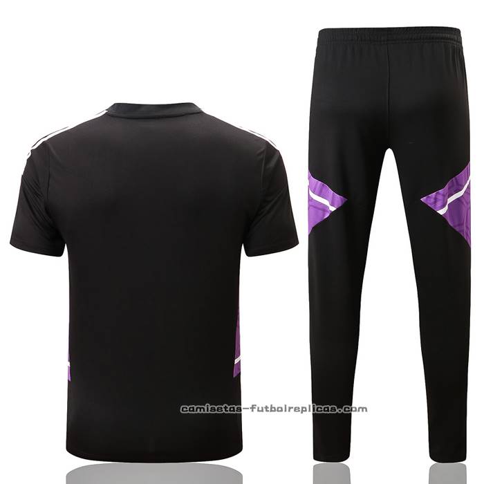 Chandal del Real Madrid Manga Corta 2022-2023 Negro y Purpura
